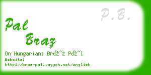 pal braz business card